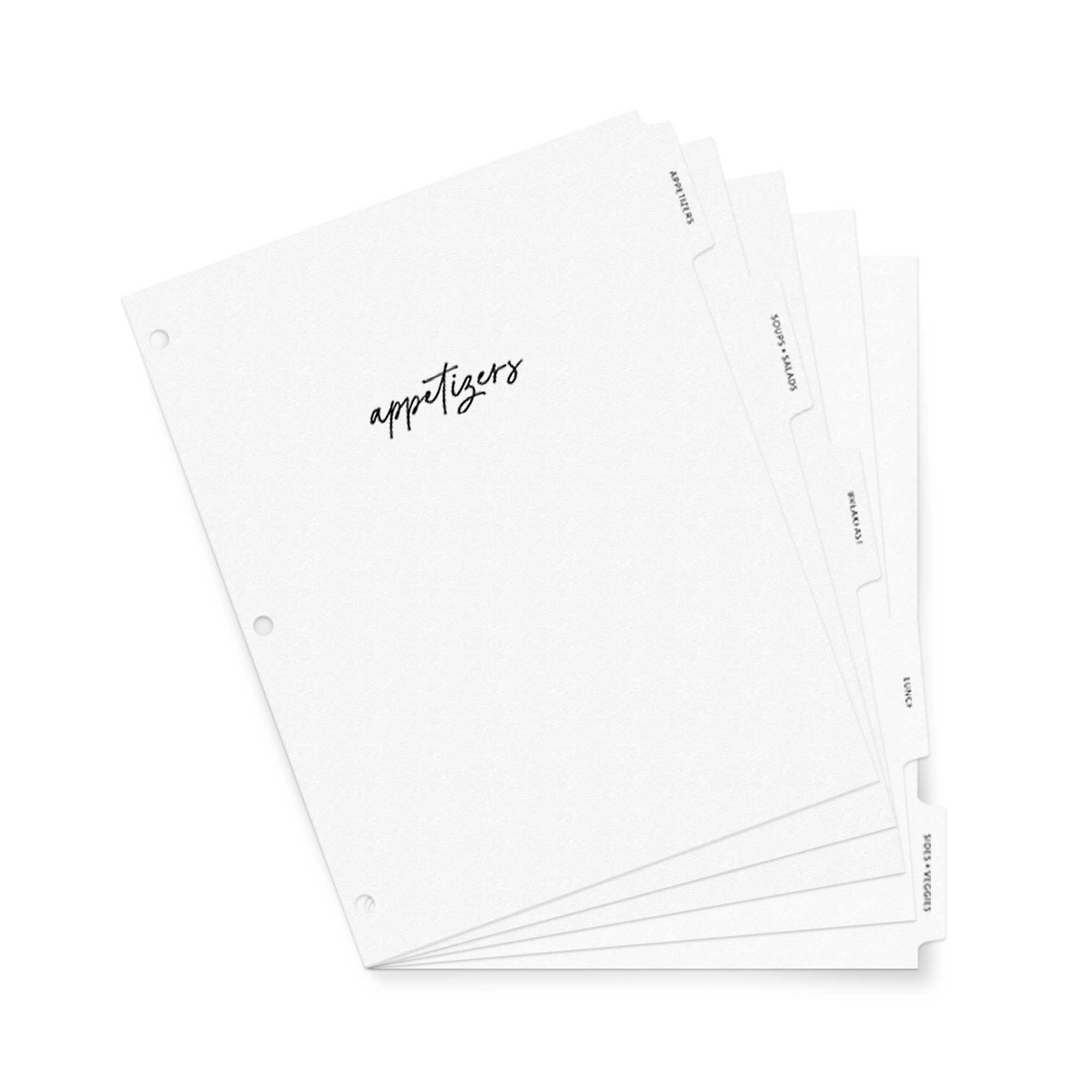 Custom binder tabs will help get your work projects, recipes or school work organized with style!
