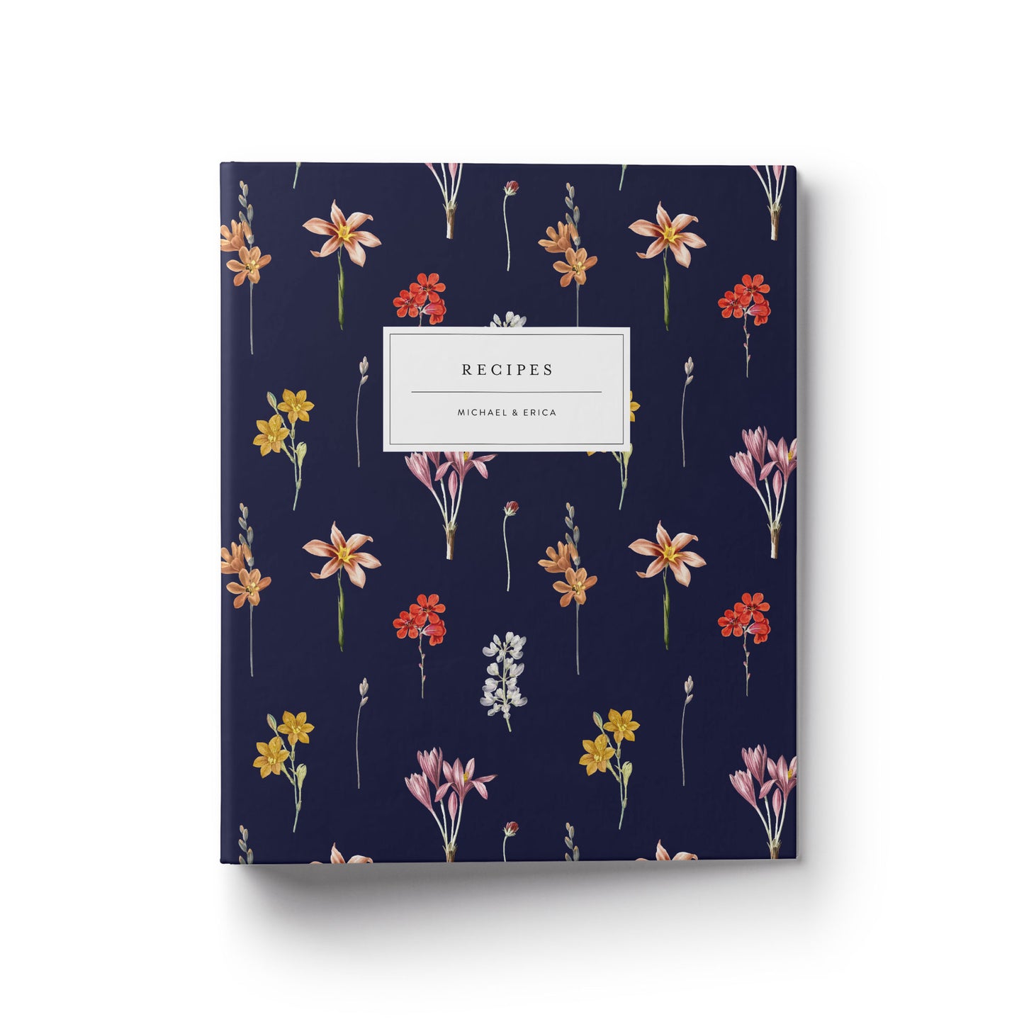 A floral print custom recipe binder makes the perfect gift for any occasion