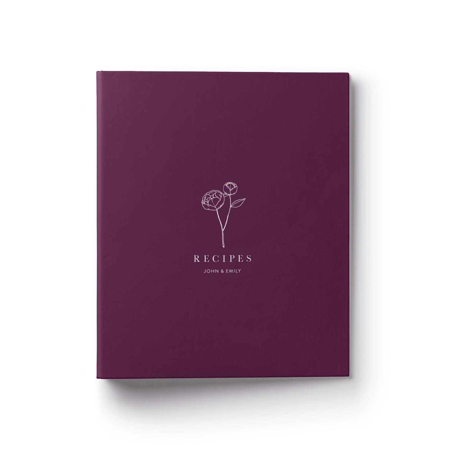 A peony custom recipe binder makes the perfect gift for any occasion