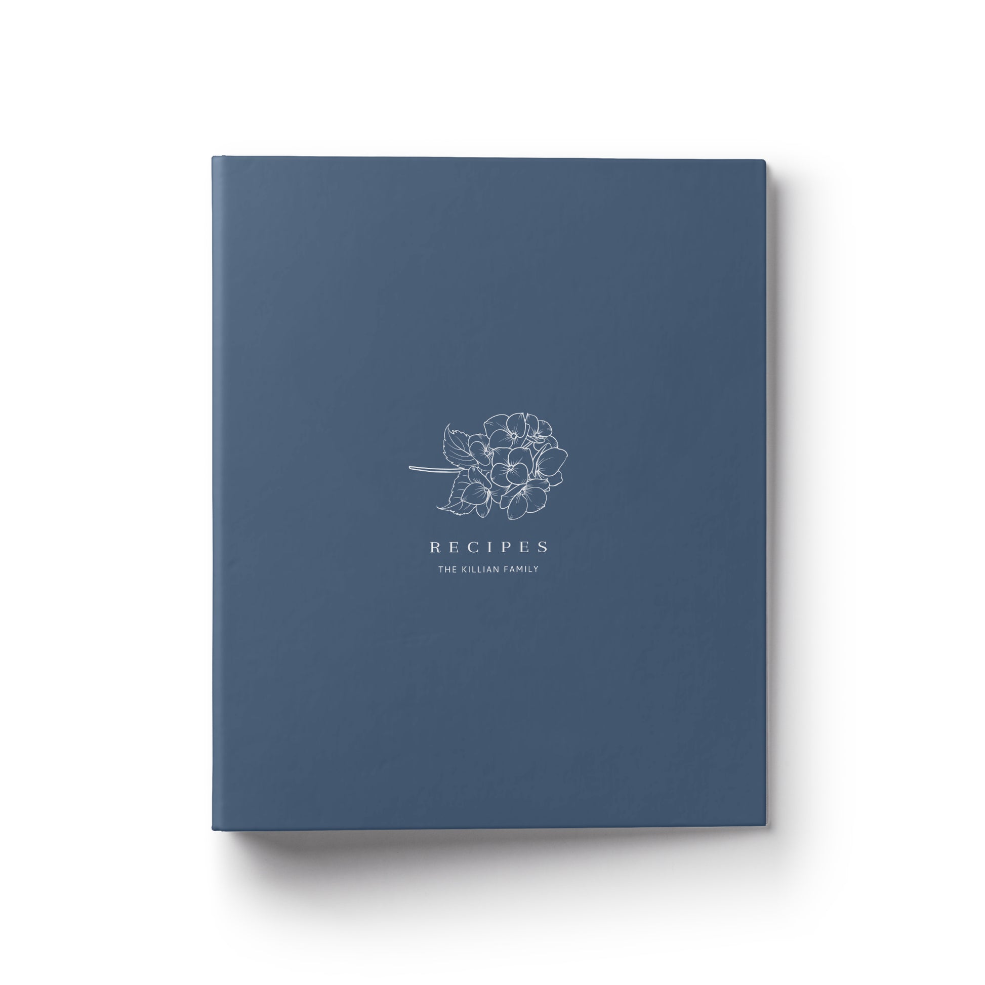  A hydrangea custom recipe binder makes the perfect gift for any occasion