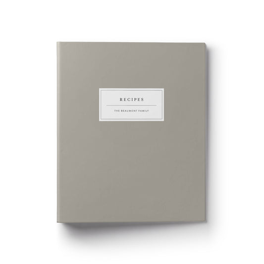 A modern apothecary custom recipe binder makes the perfect gift for any occasion