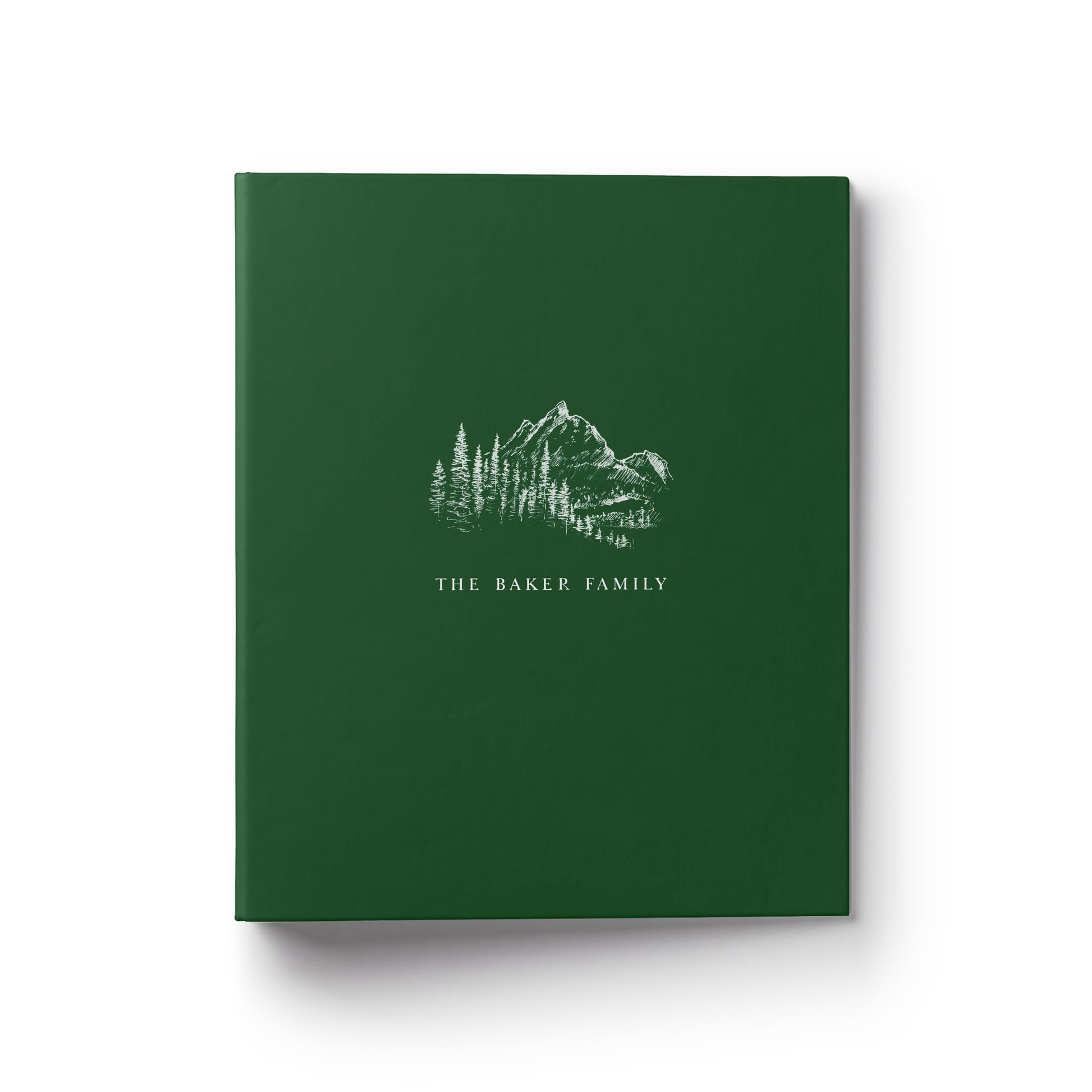 A custom recipe binder with a mountain theme makes the perfect gift for any occasion