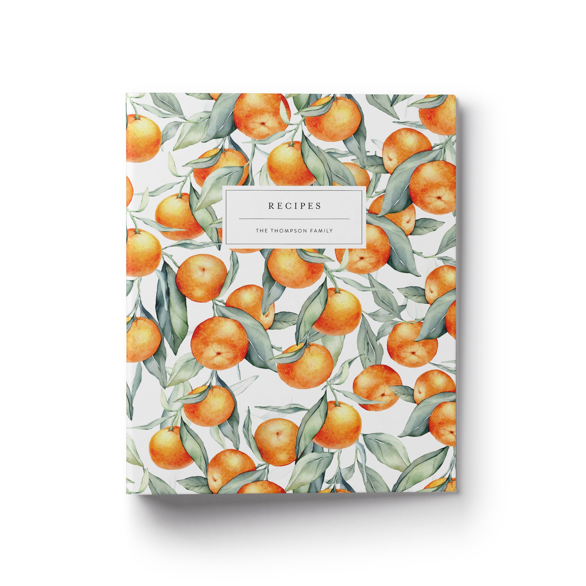 A citrus orange grove custom recipe binder makes the perfect gift for any occasion