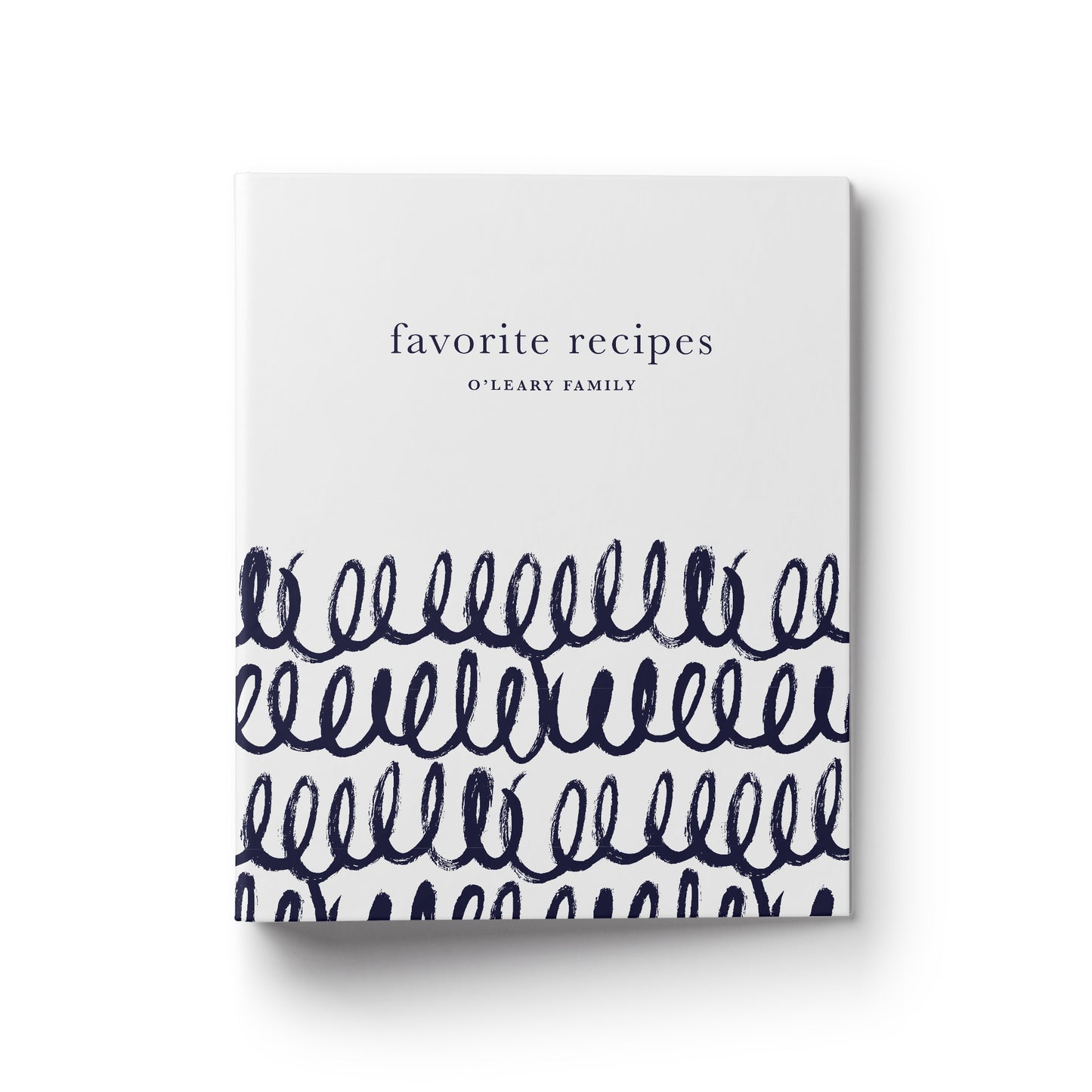 A fun squiggle loop design custom recipe binder makes the perfect gift for any occasion