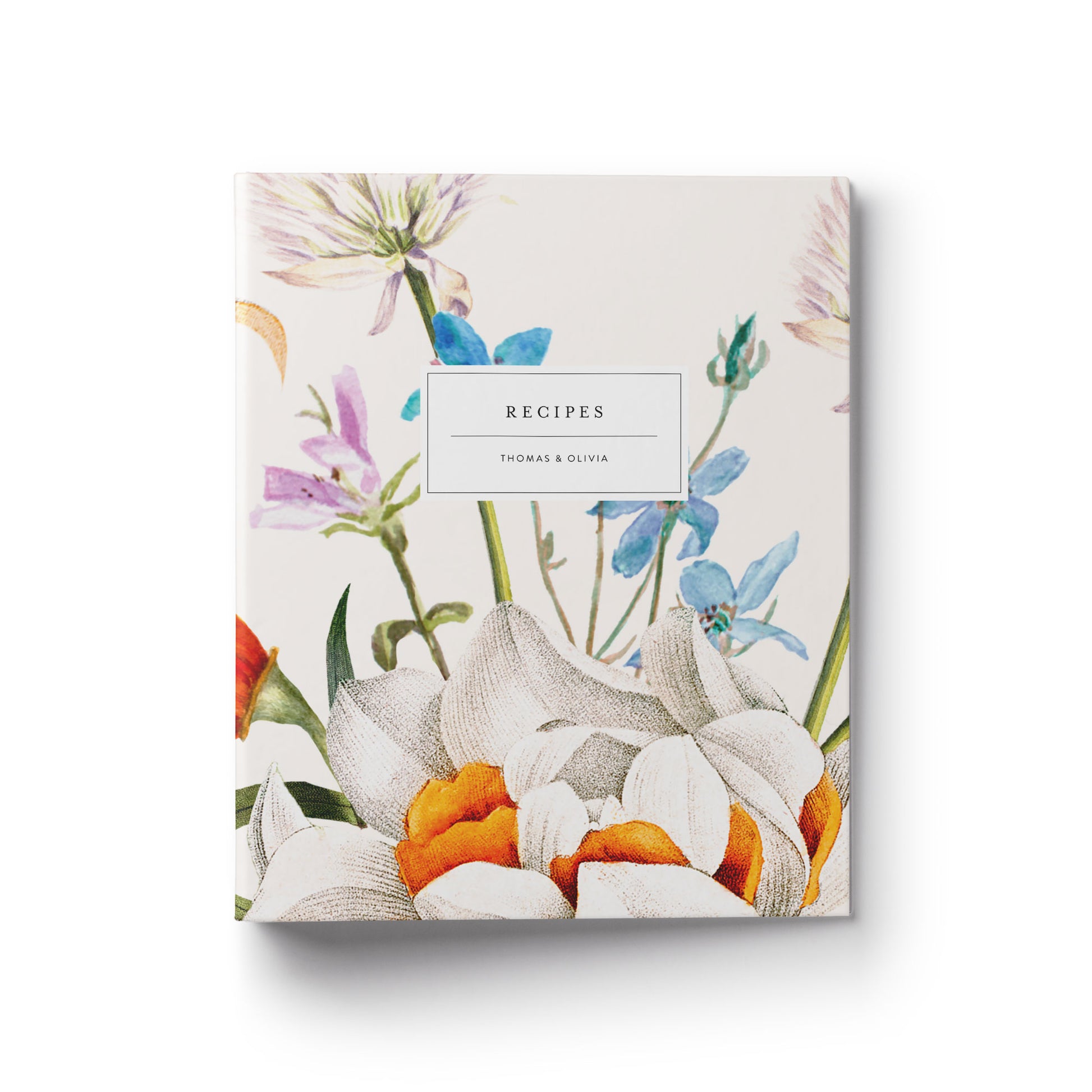 A vintage botanical custom recipe binder makes the perfect gift for any occasion