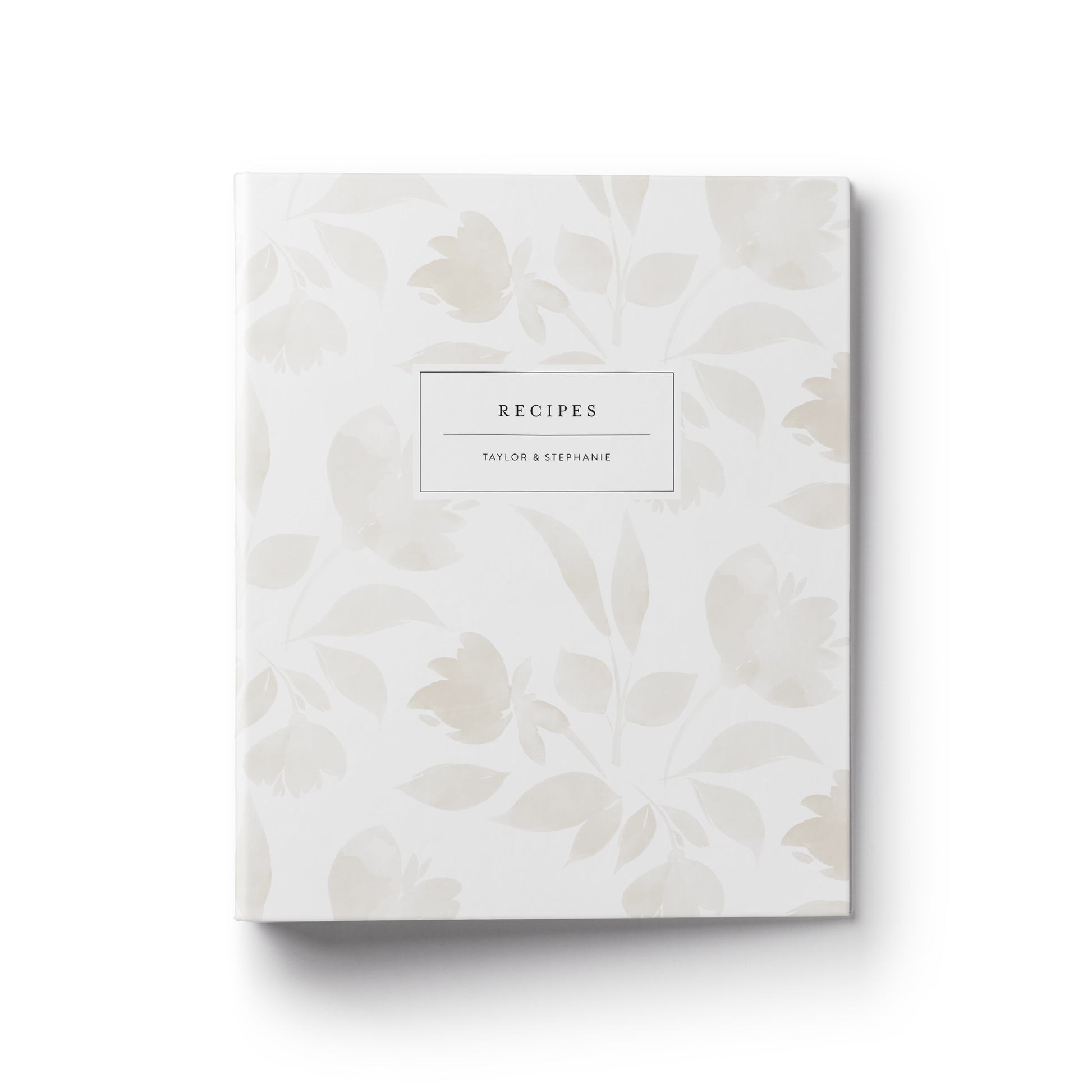 A watercolor floral custom recipe binder makes the perfect gift for any occasion